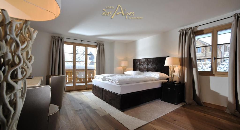 Hotel Des Alpes Superieur Gstaad Kamer foto